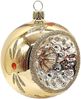 Reflex Christbaumkugel gold glänzend Ø8cm - Schatzhauser Weihnachtsschmuck Bild 2