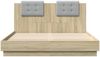 vidaXL Bettgestell mit Kopfteil Sonoma-Eiche 120x200 cm Holzwerkstoff 3209928 Bild 4