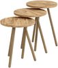 Satztisch Hjørring im 3er Set Rund 49 x Ø34 cm Holzoptik [en. casa] Bild 4