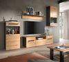 Anbauwand Casper / Caserta, Holzwerkstoff, Holzfarben, 253 x 196 x 40 cm Bild 5