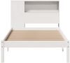 vidaXL Massivholzbett mit Regal ohne Matratze Weiß 75x190 cm Kiefer 3321560 Bild 4