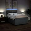 vidaXL Boxspringbett mit Matratze Dunkelgrau 140x190 cm Stoff 3292791 Bild 5