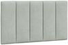 vidaXL Bett mit Matratze "Hanko" Hellgrau 80x200 cm Samt 3208562 Bild 5