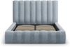Micadoni Bett Kelp Samt Bluvel Hellblau 160x200 Bild 3