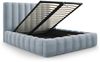Micadoni Bett Kelp Samt Bluvel Hellblau 160x200 Bild 4