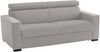 Dmora 2-Sitzer festes Sofa Aggius, Sofa aus gepolstertem Stoff, verstellbare Kopfstützen und schmale Armlehnen, 100 % Made in Italy, 200 x 95 x 85 cm, Grau Bild 4
