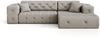 Ecksofa Designersofa CHANTAL in Stoff Opera Velvet Beige Ottomane Rechts Bild 2