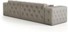 Ecksofa Designersofa CHANTAL in Stoff Opera Velvet Beige Ottomane Rechts Bild 4