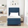 vidaXL Boxspringbett mit Matratze mit Kopfteil Blau 190 x 90 cm Stoff 3341559 Bild 3
