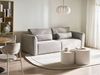Schlafsofa 3-Sitzer VAXHOLM Stoff Grau mit Stauraum Bild 3