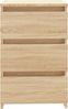 vidaXL Nachttisch Sonoma-Eiche 40x35x62,5 cm Holzwerkstoff 806217 Bild 3