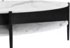 Vente-unique - EVARO Couchtisch Holz, Platte SchwarzWeiß - B 65 cm x H 39 cm x L 125 cm Bild 5