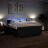 vidaXL Boxspringbett mit Matratze Schwarz 180x200 cm Stoff 3289463 Bild 5