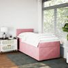 vidaXL Boxspringbett mit Matratze Rosa 80x200 cm Samt 3286167 Bild 3