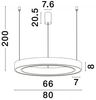 Nova Luce 9345641 MORBIDO LED Pendelleuchte 80cm 2700-4000K Weiss dimmbar Bild 5