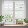 Sekey Doppelrollo Schnurlos Klemmfix ohne Bohren Sichtschutz Weiß 65x130 cm Bild 2