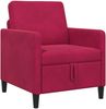 vidaXL Sofa mit Stauraum Weinrot 72 x 78 x 87 cm Polyester 42036882 Bild 2
