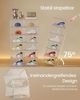 SONGMICS Schuhboxen 6er Set, durchsichtig, Schuh-Organizer stapelbar, für Schuhe bis Größe 47, transparent Bild 5
