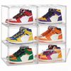 SONGMICS Schuhboxen 6er Set, durchsichtig, Schuh-Organizer stapelbar, für Schuhe bis Größe 47, transparent Bild 1