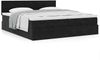 vidaXL Ottoman-Bett mit Matratzen Schwarz 200x200 cm Samt 3312082 Bild 4