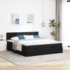 vidaXL Ottoman-Bett mit Matratzen Schwarz 200x200 cm Samt 3312082 Bild 3