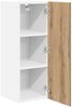 vidaXL Hängeschrank 2 pcs Artisan-Eiche und Weiß 30 x 31 x 80 cm 884257 Bild 5