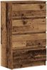 vidaXL Sideboard Altholz-Optik 60x35x98,5 cm Holzwerkstoff 861128 Bild 2