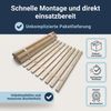 MaDeRa Rollrost XXL mit 23 extra stabilen Leisten aus massiven Buchenholz, 140x200 cm Bild 3