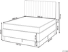 Boxspringbett Stoff COUNTESS 140 x 200 cm Beige Bild 2