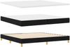 vidaXL Boxspringbett mit Kissen Schwarz 200 x 200 cm Stoff 3339023 Bild 5