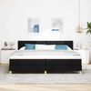 vidaXL Boxspringbett mit Kissen Schwarz 200 x 200 cm Stoff 3339023 Bild 3