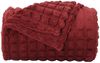 vidaXL Überwurfdecke Bordeauxrot 150 x 130 cm Fleece 42016937 Bild 4