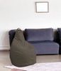 Dmora Pouf Aunter, Mehrzwecksessel, Sitzsack, Hockerhocker, Made in Italy, 90x90 h120 cm, Beige Bild 2