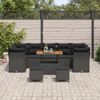 vidaXL Gartensofa-set 10 pcs Schwarz Poly-Rattan 3361469 Bild 3