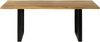 Baumtisch Mango 160x90x76 natur lackiert / Epoxid schwarz, U-Beine anthrazit matt EPOXY Bild 2