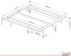 Massivholzbett im japanischen Stil "Komorebi" 200x220 Fichte Bild 3