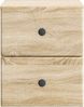 vidaXL Wandmontierter Nachttisch 2 pcs Sonoma-Eiche 34,5 x 33 x 40 cm 899150 Bild 5