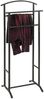 Herrendiener >55503< in schwarz, Stahlrohr - 48x107x36cm (BxHxT) Bild 5