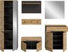 INOSIGN Garderoben-Set Garderobenkombination Rehat, Breite 255cm,in Basalt grau/Artisan Eiche, (6-St), Flurmöbel, Dielenmöbel, Kombination, Diele, Garderobe, Garderobenmöbel Bild 4