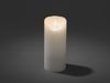 LED Echtwachskerze mit Flamme & Timer, Ø 7,5cm, Höhe 17,5cm, Batteriebetrieb Bild 3
