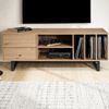 Lowboard Eiche-Dekor 150x55x40 cm TV-Kommode Modern, Design TV-Schrank Hoch,. Bild 5