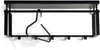 Wandgarderobe REX 3 Schwarz, Garderobe mit 5 Haken und Hutablage Bild 2