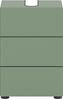 Waschbeckenunterschrank (B/H/T: 38x56x34 cm) in Smoke Green Nachbildung und schwarz Bild 2