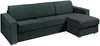 Vente-unique - CALITO Sofa Stoff Grün - B 223 cm152 cm x H 90 cm x L 278 cm Bild 2