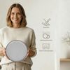 Hausfelder Geschirr-Set Steingut Geschirrset 8 Personen, Tafelservice 32teilig, Nordic Sand (32-tlg), 8 Personen, Steinzeug, spülmaschinen- & mikrowellengeeignet, Reaktivglasur Bild 3