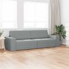 vidaXL Schlafsofa Hellgrau 245 x 78 x 77 cm Stoff 4106715 Bild 3