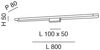 FABAS LUCE 3552-28-119 Wandleuchte Rapallo 80cm Messing IP44 Bild 3