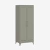 Bisley Fern Maxi Kleiderschrank, mit Kleiderstange und einem festen Fachboden, aus hochwertigem, nachhaltigem Stahl hergestellt, 16 mm große Design Lüftungslöcher auf allen Türen, moderner und industrieller Flair, mit integrierten Füßen, H 1800 x B 700... Bild 2