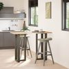 vidaXL Bartischbeine T-Form 2 Stk. Naturstahl 50x35x(100-101) cm Stahl 4013091 Bild 2