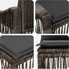 vidaXL Gartensofa-set 10 pcs Grau Poly-Rattan 3436139 Bild 5